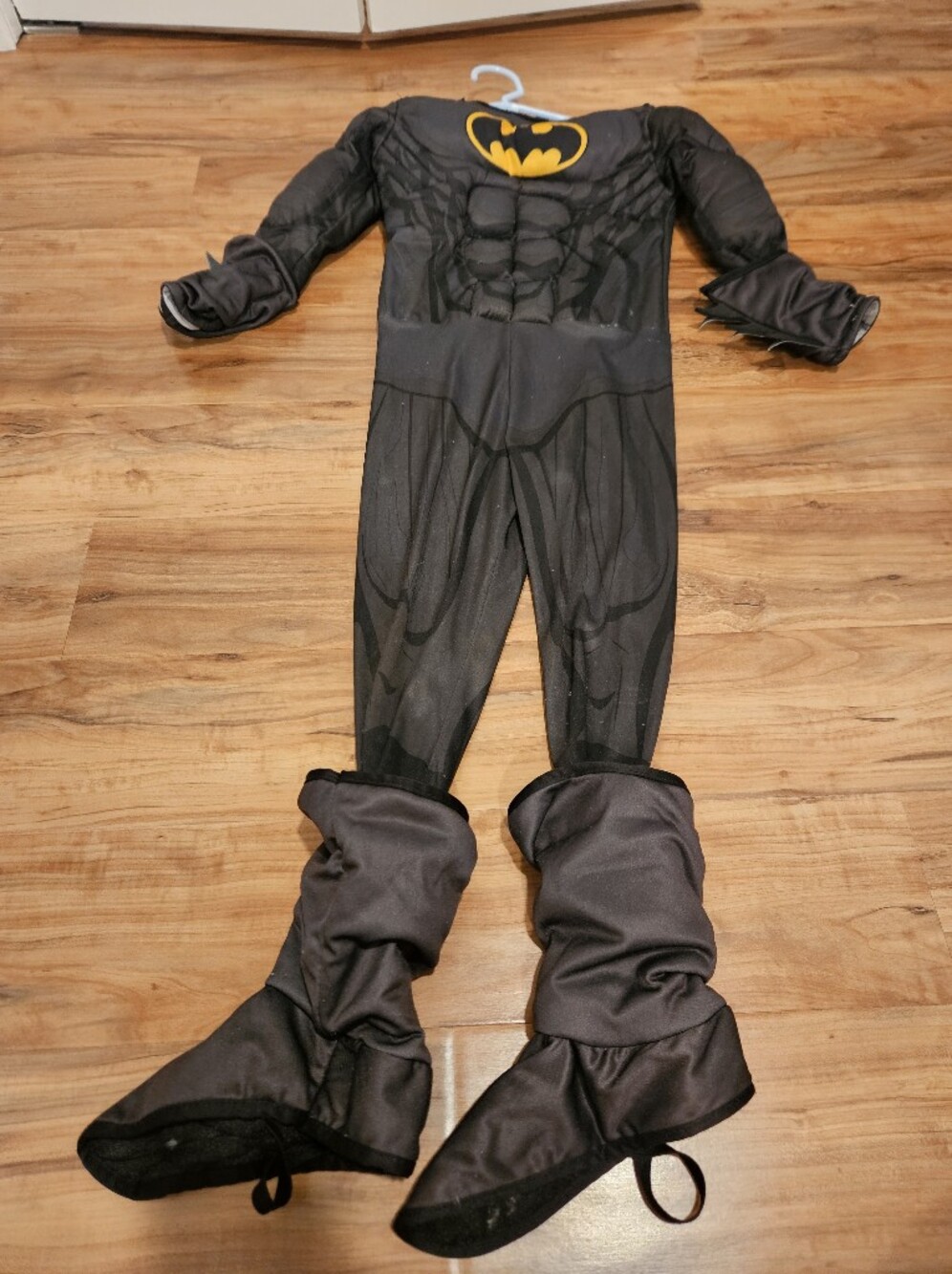 Batman Kids Muscle Chest Costume - Black and Yellow Size 6/7